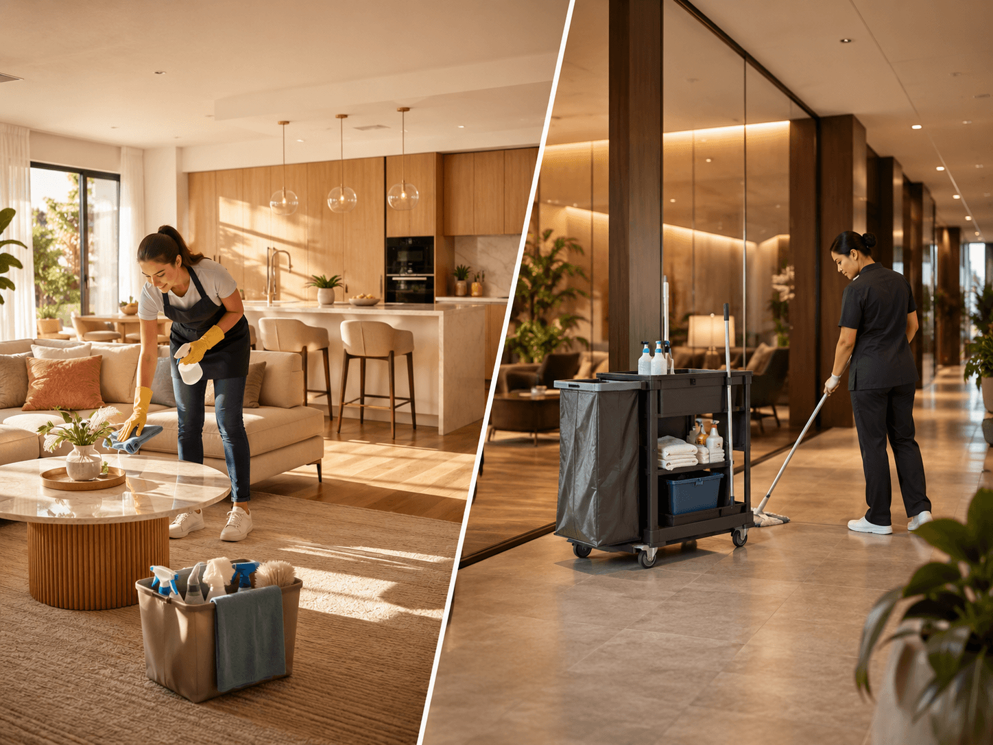 House cleaning and commercial cleaning use case preview